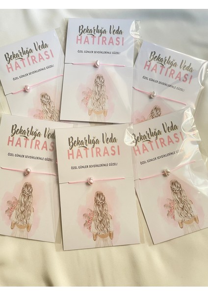 10 Adet Şans Bilekliği - Bride Hediye - Kına Hediyesi - Nedime Bileklik modelleri