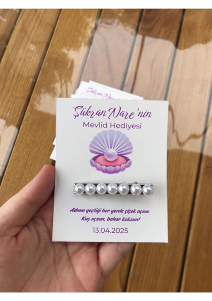 25 Adet Hediyelik Incili Toka, Doğum Günü, Doğum, Mevlit Hediyesi