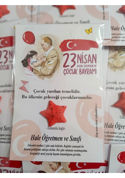 20 Adet 29 Ekim Cumhuriyet Bayramı 23 Nisan Hediyelik Tohum