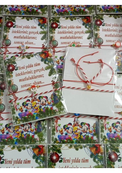 10 adet Noel Hediyelik Bileklik