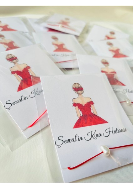 Hediyelik Incili Bileklik Kına /nikah/bride /doğum Günü /söz Hatırası 15 Adet