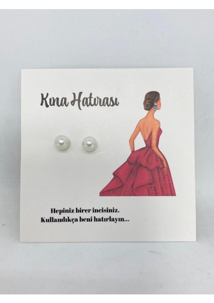Inci Küpe Kına Hediyelik 50 Adet
