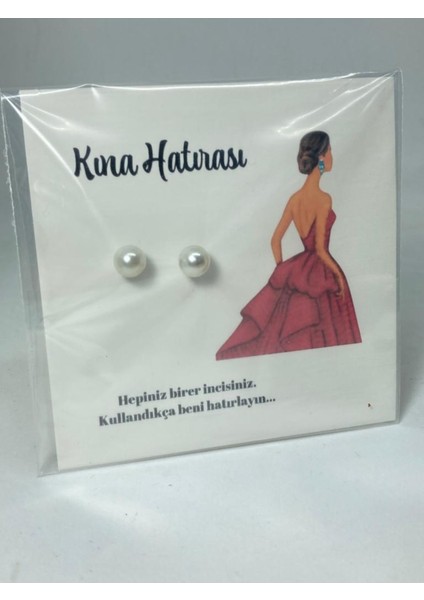 Inci Küpe Kına Hediyelik 50 Adet modelleri