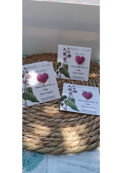 Tohumlu Kart 50 Adet Nikah, Düğün, Söz, Nişan, Hediyelik, Doğum Günü