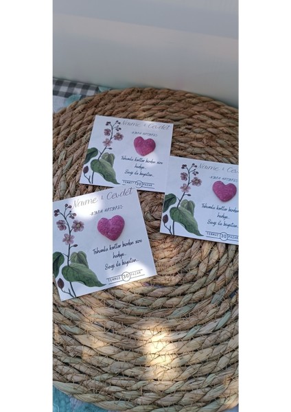 Tohumlu Kart 50 Adet Nikah, Düğün, Söz, Nişan, Hediyelik, Doğum Günü indirimleri