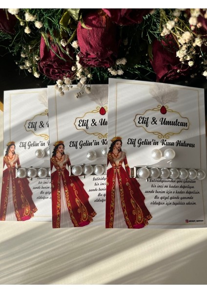 Kına Hediyesi Küpe Toka Seti 25 Adet