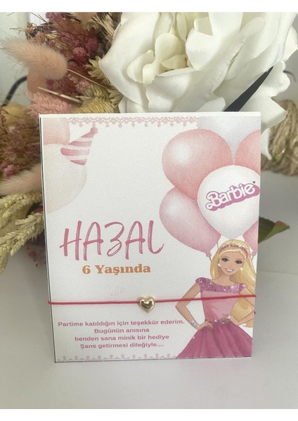 Kişiye Özel Isimli Barbie Konsept Şans Bilekliği Doğum Günü Hediyeliği 30 Adet fiyatları