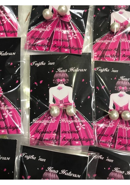 25 Adet Inci Küpeli Söz Nişan Kına Hediyesi