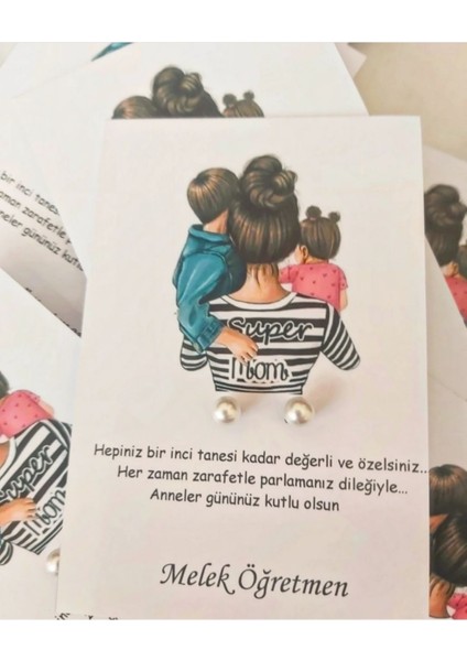 Anneler Gunu Icin Hediyelik Inci Kupe 20 Adet