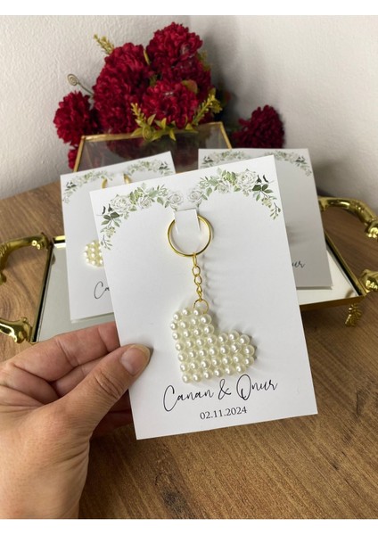 Inci Kalp Anahtarlık Tasarım 50LI modelleri