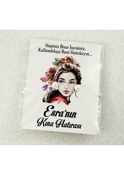 25 Adet Inci Küpeli Söz, Nişan, Kına Hediyesi Hediyelik