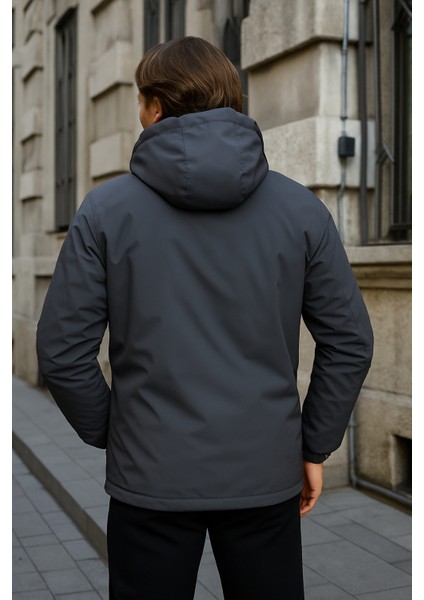 Erkek Dar Füme Içi Peluş Kürk Rüzgarlık & Yağmurluk modelleri