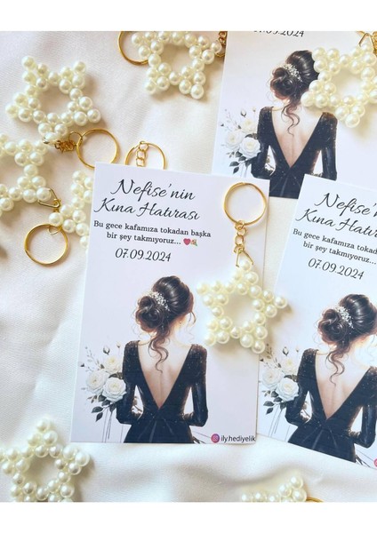 20 Adet Hediyelik Yıldız Anahtarlık Kına Hatırası Kartı fiyatları