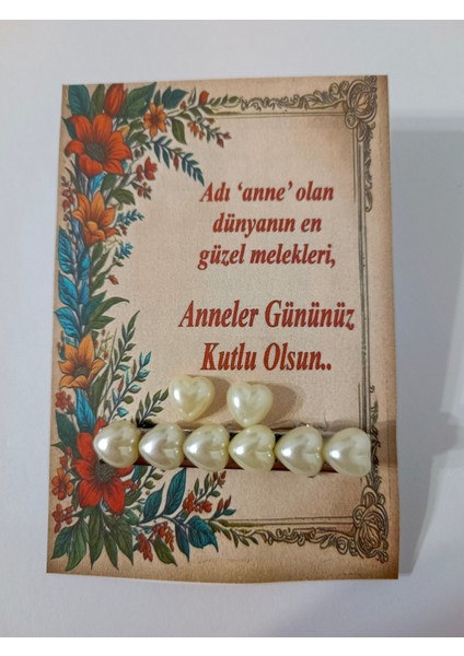 20 Adet Anneler Günü Kalp Inci Toka ve Küpe fiyatları