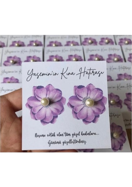 Kına Gecesi Hediyelik Küpe, Söz, Nişan, Düğün, Bride To Be Hediyelik 10 Adet