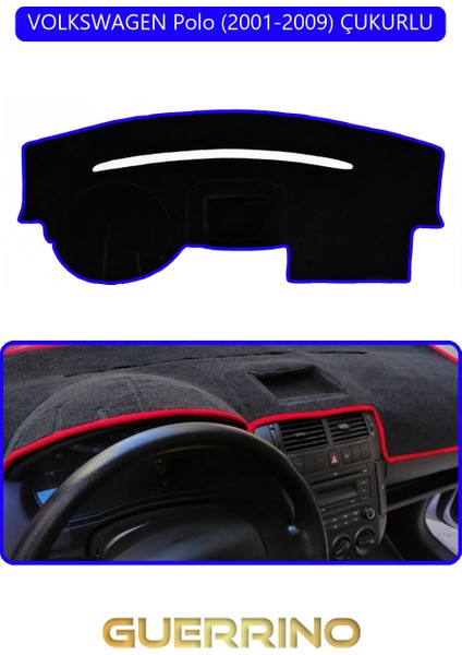 Volkswagen Polo (2001-2009) Çukurlutorpido Koruma Halısı Mavi Kenar