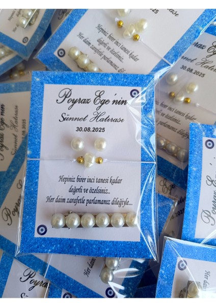 Doğum Günü Sünnet Kına Hediyeliği Inci Toka Isme Özel 5 Adet