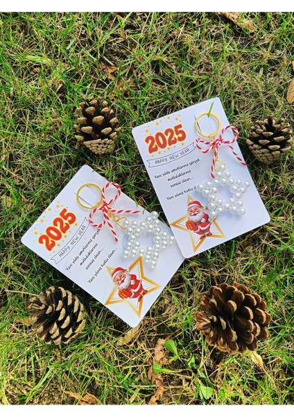 Yılbaşı Hediyesi Anahtarlık - Yeni Yıl Yıldız Anahtarlık 5 Adet fiyatları