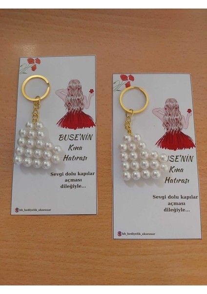 10 Adet Inci Kalp Anahtarlık Kına Nişan Düğün Babyshower Doğum 40 Uçurma Hediyelik fiyatları