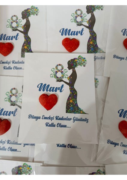 10 Adet Kadınlar Günü, Anneler Günü Hediyesi Tohumlu Kart fiyatları