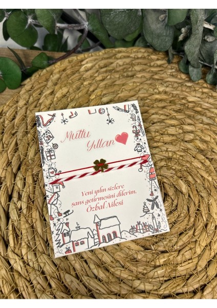 Bursatasarımdünyası Yeni Yıl Yılbaşı Şans Bilekliği ve Marteniçka 10 Adet