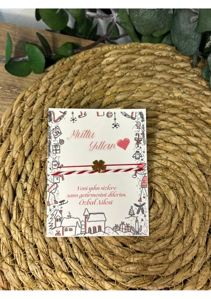 Bursatasarımdünyası Yeni Yıl Yılbaşı Şans Bilekliği ve Marteniçka 10 Adet modelleri