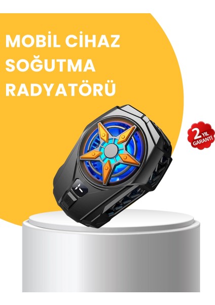 Dijital Göstergeli Evrensel Telefon Soğutma Fanı