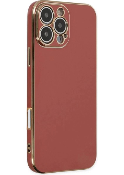 iPhone 16 Pro Max Kılıf Volet Silikon - KIRMIZI-(5796)