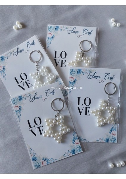 10 Adet Inci Yıldız Anahtarlık Söz Nişan Nikah Düğün Doğum Günü Yenidoğan Bebek Hediyeliği fırsatları