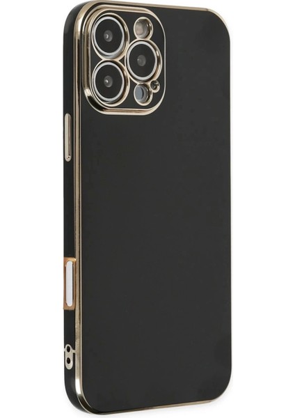 iPhone 16 Pro Kılıf Volet Silikon - SIYAH-(5796)