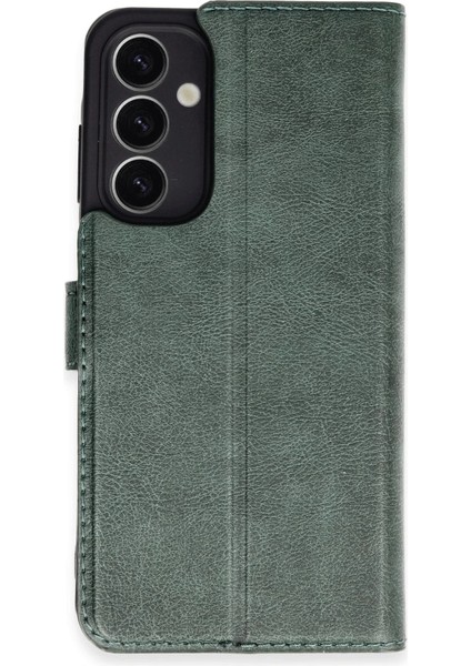 Samsung Galaxy A25 5g Kılıf Trend S Plus Kapaklı Kılıf - YEŞIL-(5796)