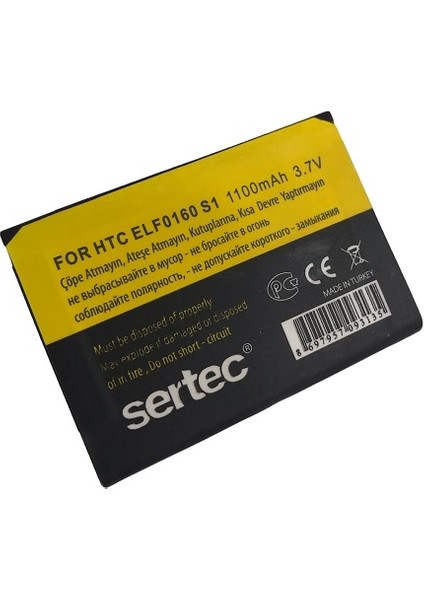 Htc S1 Touch Elf 100 / ELF0160 Uyumlu Batarya