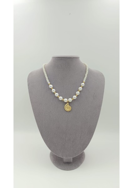 Şık ve Zarif Deniz Kabuğu Detaylı Inci Kolye fiyatları