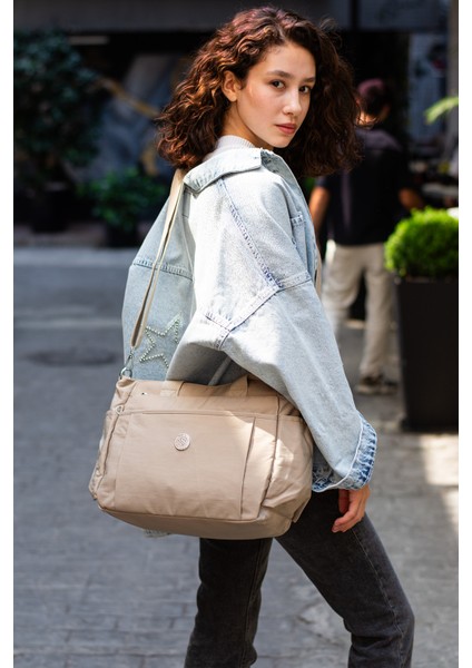 Sn 7003 Suya Dayanıklı Çok Bölmeli Krinkıl Çanta Kol Çantası Omuz