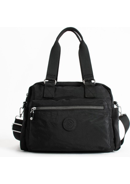 Sn 4018 Suya Dayanıklı Çok Bölmeli Krinkıl Çanta Kol Çantası Omuz