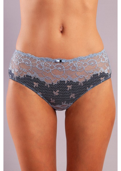 Golshan Gilda Control Slip , Kadın Dantelli Mavi Külot