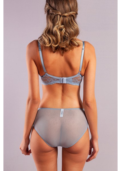 Golshan Gilda Control Slip , Kadın Dantelli Mavi Külot