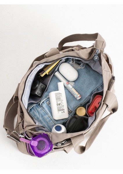 Sn 7003 Suya Dayanıklı Çok Bölmeli Krinkıl Çanta Kol Çantası Omuz