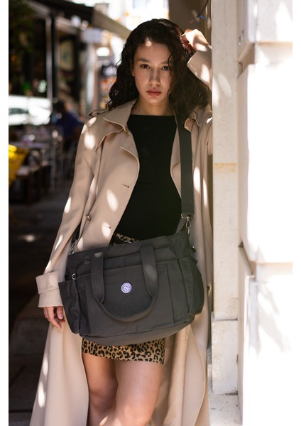 Sn 7003 Suya Dayanıklı Çok Bölmeli Krinkıl Çanta Kol Çantası Omuz