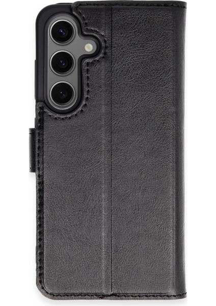 Samsung Galaxy S24 Kılıf Trend S Plus Kapaklı Kılıf - SIYAH-(5796)