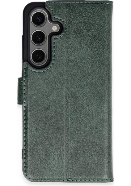 Samsung Galaxy S24 Plus Kılıf Trend S Plus Kapaklı Kılıf - YEŞIL-(5796)