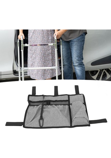 Tekerlekli Sandalye Askılı Çanta Su Geçirmez Taşınabilir Kol Dayanağı Yan Depolama Yedek Aksesuarları Gri (Yurt Dışından) fırsatları