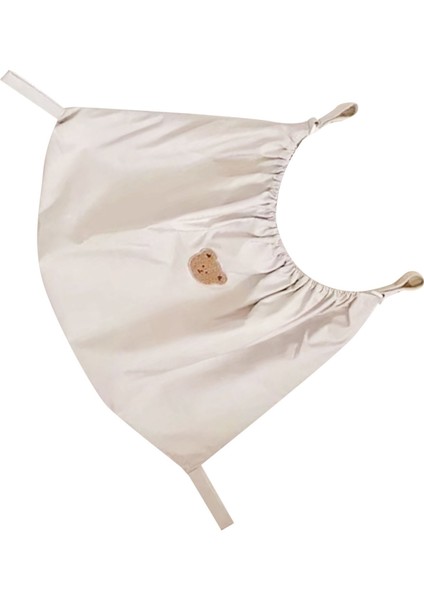 Bebek Arabası Çantası Minimalist Stil Taşınabilir Büyük Kapasiteli Elastik Esnek Polyester Elyaf Askılı Bebek Bezi Çantaları Bej (Yurt Dışından) fırsatları