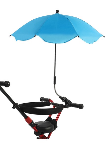 Bebek Arabası Şemsiye Uv Koruması 360 Derece Ayarlanabilir Otomatik Su Geçirmez Taşınabilir Bebek Arabası Güneşlik Gök Mavisi (Yurt Dışından) fırsatları