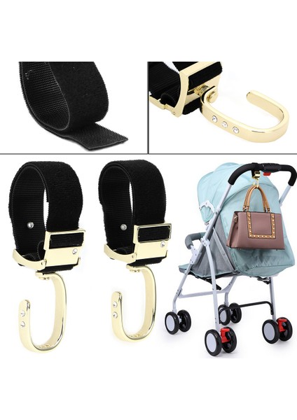 Lolipop Bebek Arabası Çocuk Arabası Kancası Için 360 Derece Dönebilen Kanca (Sınırlı Sayıda Altın) (Yurt Dışından) fırsatları