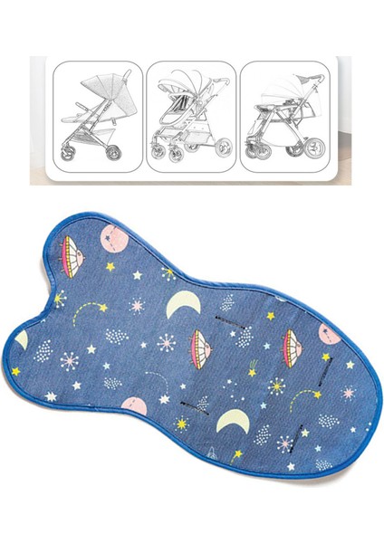 Bebek Arabası Cool Pad Yaz Buz Soğutucu Mat Nefes Alabilir Uyku Yastık Minderi Astarı Bebek Arabası Yüksek Sandalye Için Koyu Mavi (Yurt Dışından) indirimleri