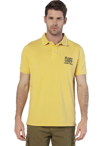 Paden Erkek Sarı Polo Tişört