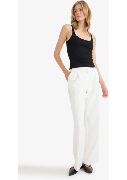 Slim Fit Dar Kesim Yuvarlak Yaka Ribana Atlet F6276AX25AU fiyatları