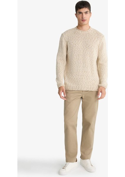 Standart Fit Bisiklet Yaka Triko Kazak F8753AX25WN fiyatları