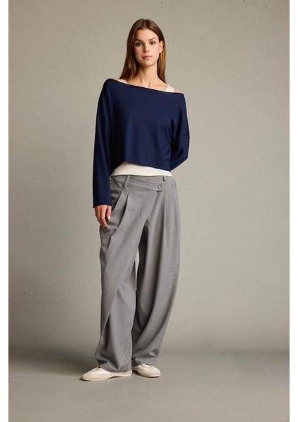 Regular Fit Kayık Yaka Modal Sweatshirt G3333AX25WN fiyatları